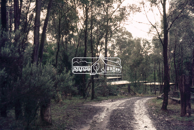 Slide, Typical house on a 2.5 acre block, Wild Cherry Drive, Eltham, c.March 1972, 1972