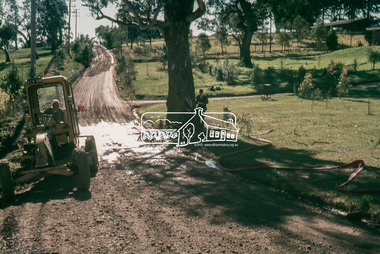 Slide, In Bonds Road looking north at intersection with Montpelier Drive, Lower Plenty, 18 July 1972, 1972