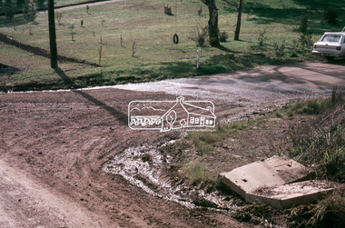 Slide, Post drainage repairs on Bonds Road near Martin property and Montpelier Drive, Lower Plenty, c.July 1972, 1972