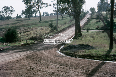 Slide, Post drainage repairs on Bonds Road near Martin property and Montpelier Drive, Lower Plenty, c.July 1972, 1972