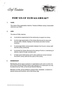 Folder, Friends of Eltham Library, 1988-1995