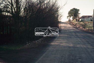 Slide, Possibly looking east along Rosehill Road, Lower Plenty towards Bolton Street intersection, 18 July 1972, 1972