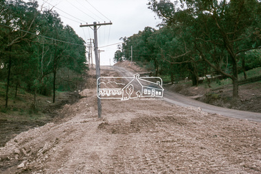 Slide, Looking north along Bolton Street from intersection with Thornton Street, Eltham, 18 July 1972, 1972