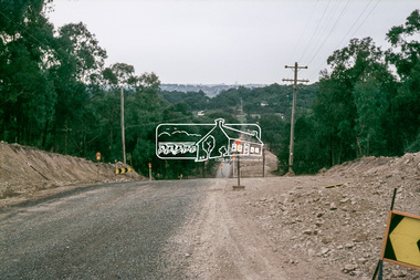 Slide, Looking south from top of hill on Bolton Street, south of Godalmin Street, Eltham, 18 July 1972, 1972
