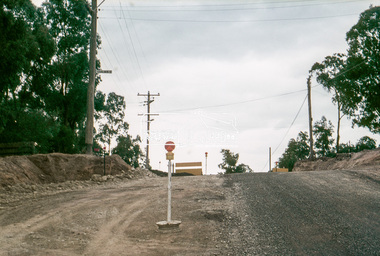 Slide, Looking north along Bolton Street at intersection with Godalmin Street;, Eltham, 18 July 1972, 1972