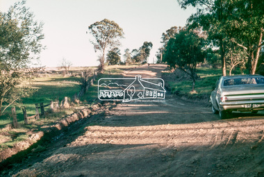 Slide, Possibly looking south along Bolton Street towards intersection with Grand Boulevard, Eltham, 18 July 1972, 1972