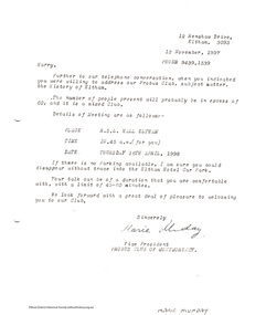 Folder, Notes for talk on the History of Eltham by Harry Gilham, 1997