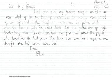 Folder, Thank You letters from Eltham East Primary School, May 2006