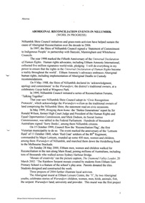 Folder, Kenneth Eric Eckersall, Aboriginal Reconcilation Events in Nillumbik, 2006