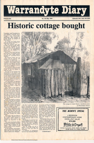 Folder, Warrandyte Miner's Cottage, 1984