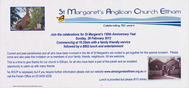 Folder, St Margaret's Anglican Church, Eltham, 1999