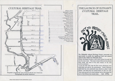 Folder, Cultural Heritage Trail Project, 1996