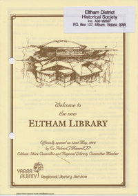 Folder, Eltham Library, 1994-2008