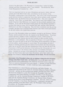 Booklet - Folder, Indigenous History, 2001