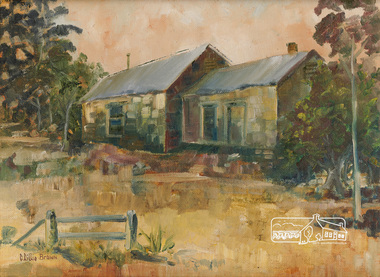 Painting, C. Lillie Brown, Briar Hill Cottage by C. Lillie Brown