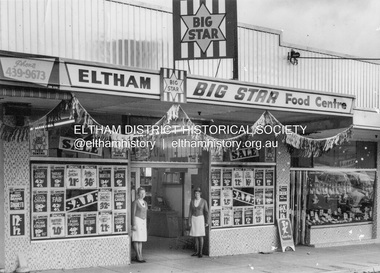 Photograph, Eltham Big Star Food Centre, Main Road, Eltham, c.1966