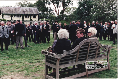Photograph, Planning Minister Rob Maclellan at the launch of the Kinloch Gardens development, 93 Arthur Street, Eltham, April 1998, April 1998