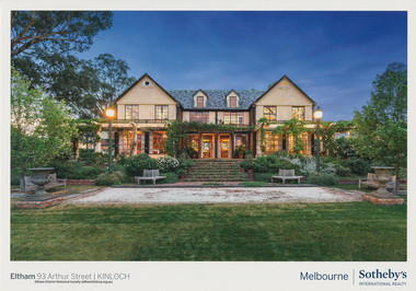 Document - Brochure, Sales Brocure: The Manor House at Kinloch Gardens, Eltham, 2017