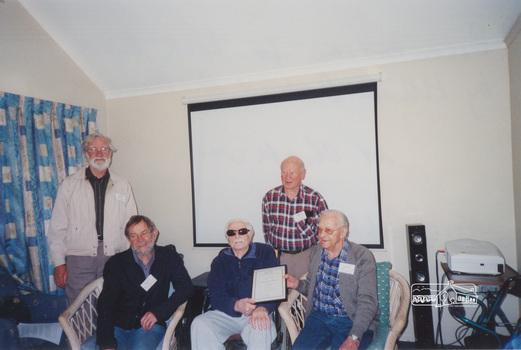 Distinguished Life Member presentation to Jock Read by Eltham District Historical Society at Chatsworth House, 26 July 2010