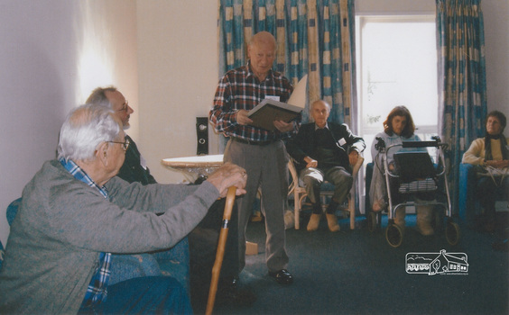 Distinguished Life Member presentation to Jock Read by Eltham District Historical Society at Chatsworth House, 26 July 2010