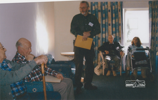 Distinguished Life Member presentation to Jock Read by Eltham District Historical Society at Chatsworth House, 26 July 2010