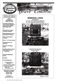 Newsletter, Queenstown Cemetery: Grave Concerns, 2010