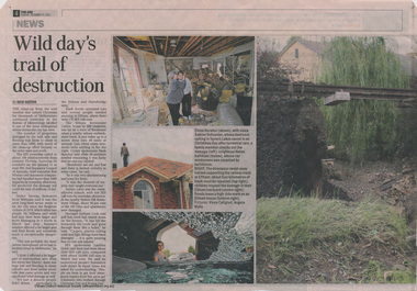 Booklet - Newspaper articles, Christmas Day Storm, 2011
