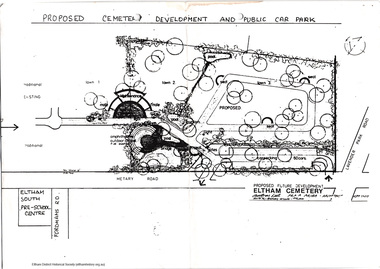 Folder, Bridgeland Park Residents Association et al, Eltham Cemetery proprosed extensions, ca1986
