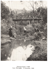 Work on paper (Sub-Item) - Photograph, Diamond Creek in 1909