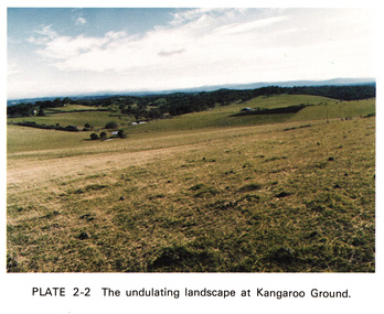 Work on paper (Sub-Item) - Photograph, The undulating landscape at Kangaroo Ground
