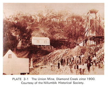 Work on paper (Sub-Item) - Photograph, The Union Mine, Diamond Creek circa 1900