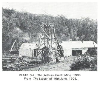 Work on paper (Sub-Item) - Photograph, The Arthurs Creek Mine, 1906