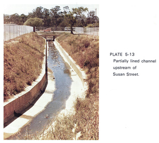 Work on paper (Sub-Item) - Photograph, Partially lined channel upstream of Susan Street