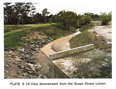 Work on paper (Sub-Item) - Photograph, View downstream from the Susan Street culvert