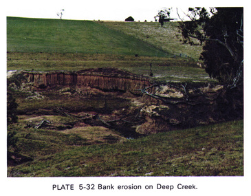 Work on paper (Sub-Item) - Photograph, Bank erosion on Deep Creek, 1976