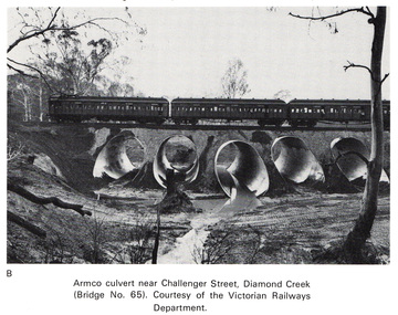 Work on paper (Sub-Item) - Photograph, Armco culvert near Challenger Street, Diamond Creek