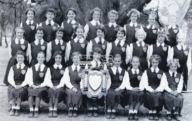 Photograph, Montmorency State School Girls Marching Squad, ca 1955
