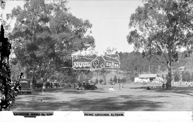 Photograph, The Rose Stereograph Company, Picnic Grounds. Eltham, Vic, c.1939