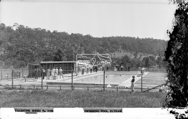 Negative - Photograph, The Rose Stereograph Company, Swimming Pool, Eltham, c.1939