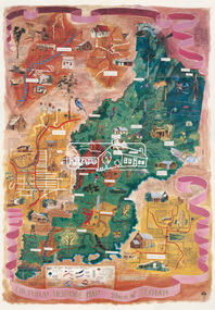 Map (item), Megan Evans, Cultural Heritage Map, Shire of Eltham, 1993