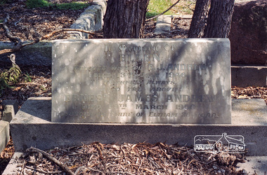 Negative - Photograph, Harry Gilham, Grave of Ellen and Ernest James Andrew, Eltham Cemetery, Victoria, Sep 2009