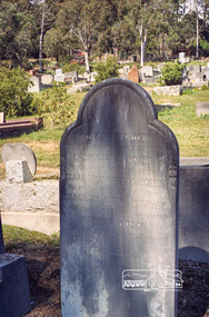 Negative - Photograph, Harry Gilham, Morris family grave, Eltham Cemetery, Victoria, Sep 2009