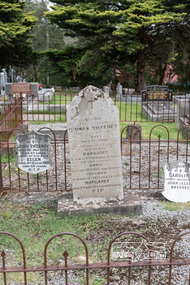 Photograph, Peter Pidgeon, Graves of Thomas Sweeney and family, Eltham Cemetery, Victoria, 5 April 2021