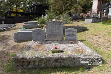 Photograph, Peter Pidgeon, Graves of George and Janet Bird and family, Eltham Cemetery, Victoria, 5 April 2021