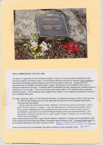 Document - Folder, Christesen, 2009-2010