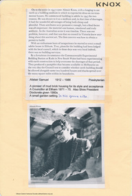 Document - Folder, Knox, 2009-2010