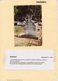 Document - Folder, Murray, 2009-2010
