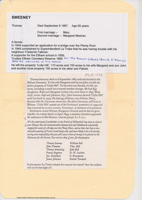 Document - Folder, Sweeney, 2009-2010