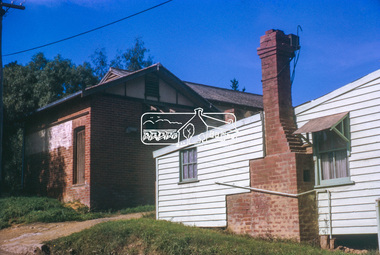 Slide, Old Eltham Bakery and cottage, cnr of York Street and Main Road, Eltham, c.Jul 1974