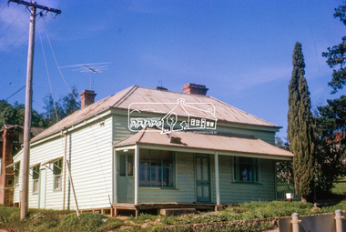 Slide, Old Eltham Bakery and cottage, cnr of York Street and Main Road, Eltham, c.Jul 1974